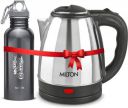 MILTON Insta Electric Kettle 1.5L & Alive 750ml Combo Electric Kettle  (1.5 L, Silver, Black)...