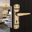 Milton Iron Mortise Lock Set with Handle, Black Gold Finish, 200mm Length, 125mm Handle...