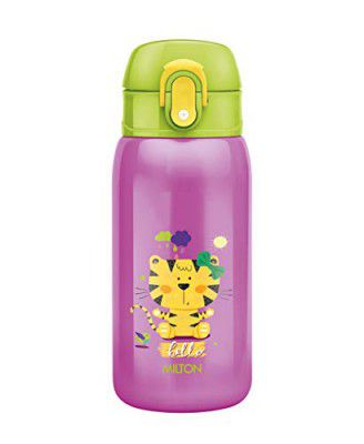 Milton Jolly 375 thermosteel Kids Hot and Cold Water Bottle, 300 ml, Purple