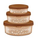 MILTON Keepex Pet Storage Jar Set of 3 (1300 ml 1800ml, 2500 ml)...