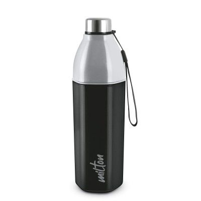 MILTON Kool Hexone 600 Plastic Water Bottle 465 Ml Black