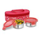 Milton Lifestyle Lunch Stainless Steel Lunch Box, 2 Containers...