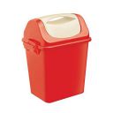 MILTON Magnum Dustbin Plastic Swing Lid Waste Trash Can Storage Garbage Bin, 10 Litre, Red for Home, Office, Washroom, Bathroom...