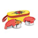 Milton Marvel Power Bite Tiffin Box with 2 Stainless Steel Container and Jacket,320 ml each, Yellow...