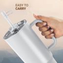 MILTON Maven 1000 Plastic Water Tumbler | 2-in1 Lid Sip or Gulp | 1 L, White...