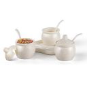 Milton Melamine Mukhwaas Set of 10, Terroso Ivory...