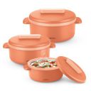 MILTON Micronova Jr. Gift Set Inner Stainless Steel Casserole, Set of 3 (380 ml, 775 ml, 1345 ml)...