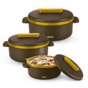 MILTON Micronova Jr. Gift Set Inner Stainless Steel Casserole, Set of 3 (380 ml, 775 ml, 1345 ml)...