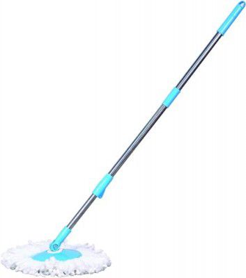 Milton Mop Stick Floor Cleaning - Mop Rod Stainless Steel 360 Spin Cleaning Mop Rod Mop Stick Rod with 1 Refill -Mop Handle Set