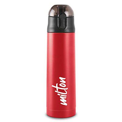 MILTON New Crown 900 Thermosteel Bottle with One Touch Safety Lock, 750 ml