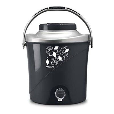 Milton New Kool Stallion 22 Insulated Plastic Water Jug, 1 Piece, 16.4 litres, Grey