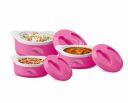MILTON Marvel Jr Inner Steel Casserole Gift Set of 3, Pink ...