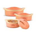 MILTON New Marvel Sr Inner Steel Casserole Gift Set of 3, Orange...
