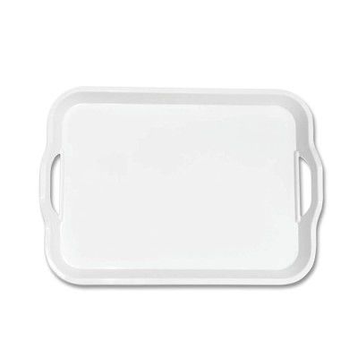 Milton Orient Small Melamine Tray, White (15.1 X 10.8)