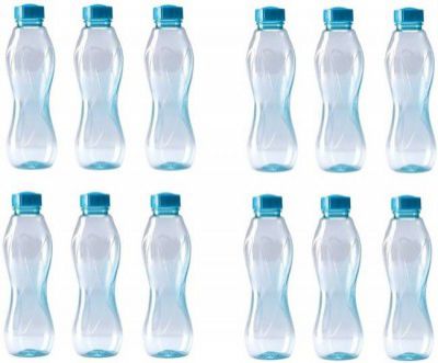 MILTON Oscar 1000 ml Bottle  (Pack of 12, Blue, PET)