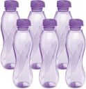 MILTON Oscar 1000 ml Bottle  (Pack of 6, Purple, PET)...