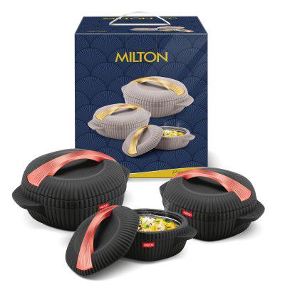 Milton Oyster Casserole (Regular Set of 3, Black)