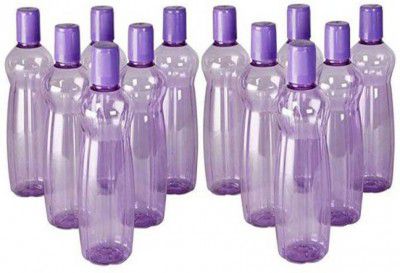 MILTON Pacific 1000 Pet Bottles 12 Pcs Set, PURPLE MY 1000 ml Bottle (Pack of 12, Purple, PET)