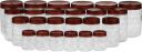 MILTON Plastic Grocery Container - 270 ml, 665 ml, 1240 ml, 1850 ml  (Pack of 24, Brown)...