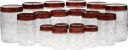 MILTON Plastic Grocery Container - 270 ml, 665 ml, 1240 ml  (Pack of 18, Brown)...