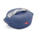 MILTON plastic Oyster 1000 PU Insulated Casserole, 860 ml, Royal Blue, BPA Free, Food Grade, Hot and Cold, Easy to Carry, Easy to Store, Chapati, Roti, Curd Maker...