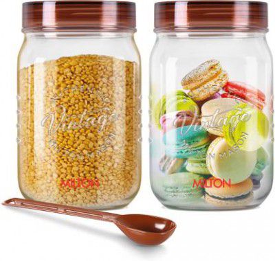 MILTON Plastic Utility Container - 1.5 L  (Pack of 2, Clear)