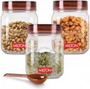 MILTON Plastic Utility Container  - 500 ml (Pack of 3, Clear)...