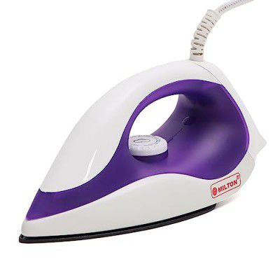 Milton Premium-222 1000 Watt Light Weight Dry Iron I Non Stick Coated Sole Plate I ISI Certified I 1 Year Warranty