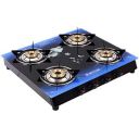 MILTON Premium 4 Burner Blue Manual Ignition LPG Glass Top Gas Stove, (ISI Certified)...