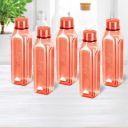 MILTON Prime 1000 Pet Water Bottle, 1 Litre Each, Red (Pack of 5)...