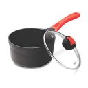 Milton Pro Cook Die Cast Milk Pan with Lid and Handle, 2.15 Litre, Red...