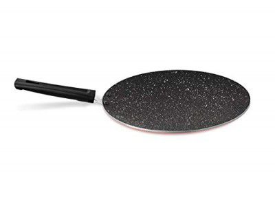 MILTON Pro cook Granito Induction Non-Stick Concave Tawa, 28 cm, Burgundy