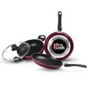 Milton Pro Cook Induction Cookware & Gas Stove Friendly Kitchen Jewel Set | 3 Pc Non-Stick Cookware Set...