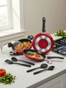 MILTON Pro Cook Kitchen Pride Plus Granito Non Induction, Maroon Non-Stick Coated Cookware Set (Aluminium, 7 - Piece)...