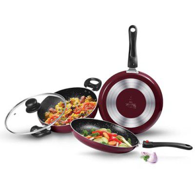 Milton Pro Cook Kitchen Pride Set of 3 Non Stick Cookware