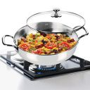Milton Pro Cook Stainless Steel Sandwich Bottom Kadhai with Glass Lid, 22 cm / 2 Litres, Steel Plain | Dishwasher Safe | Induction Safe | Flame Safe | Gas Stove Safe | Hot Plate Safe | SS Handle...