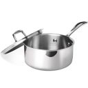 Milton Pro Cook Stainless Steel Tea Pan, 1 Litre/14 cm Triply Sauce Pan with Lid, Gas Induction Base Chai Pot Milk Boiler with Handle, 3 Years Warranty...