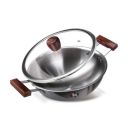 Milton Pro Cook Triply Hexa Tech Induction and Gas Friendly Stainless Steel Kadai with Glass Lid I Non Stick Cookware I 3 Year Warranty, 20 cm, Silver...