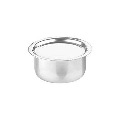 Milton Pro Cook TriPly Stainless Steel 14 cm Tope with SS Lid, 1.1 Litre, Durable, Dishwasher Safe, Induction and Gas Ready