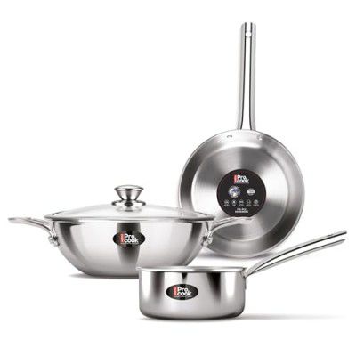 Milton Pro cook Triply Stainless Steel 4 Pc Induction Cookware Set