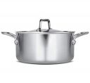Milton Pro Cook Triply Stainless-Steel Casserole with Lid 22 cm, 4 Litre...