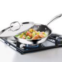 MILTON Pro Cook Triply Stainless Steel Fry Pan with Lid, 22 cm / 1.5 Litre- Silver...