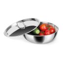 MILTON Pro cook Triply Stainless Steel Tasla with Lid, 26 cm / 3.6 Litre | 3 Years Warranty...