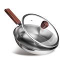 MILTON Pro cook Triply Wooden Handle Stainless Steel Fry Pan | 3 Years Warranty...