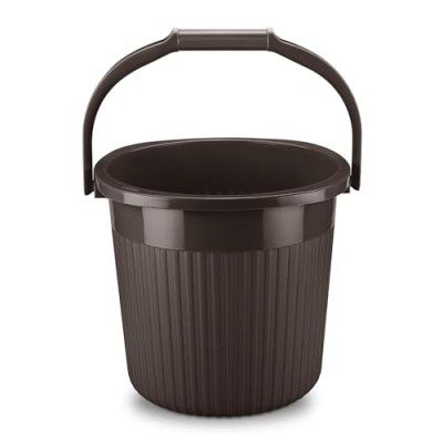 Milton Ritz 25 Plastic Bucket with Handle, 25 litres, Choco Brown