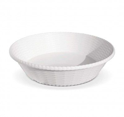 Milton Roti Melamine Basket, White (9.3)