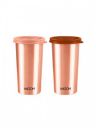 Milton Set of 2 Copper Drinking Water Tumbler With Lid - 480 ml Each...