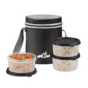 MILTON Softline Foodie Tiffin Insulated Lunch Box, Set of 3, (280 ml Each)...