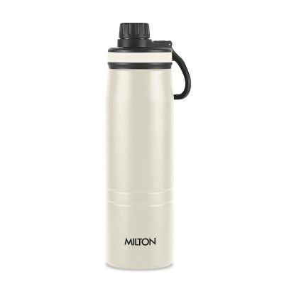 Milton Sparkle 600 Thermosteel Water Bottle with Easy Sip Cap and Handle, 620 ml, Hot and Cold, On The Go Bottle