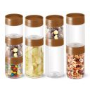 MILTON Stack IT Airtight Plastic Storage Jar & Container Set Stackable BPA Fre, Set of 9 (5 x 360ml; 2 x 680ml; 2 x 890ml) Brown...